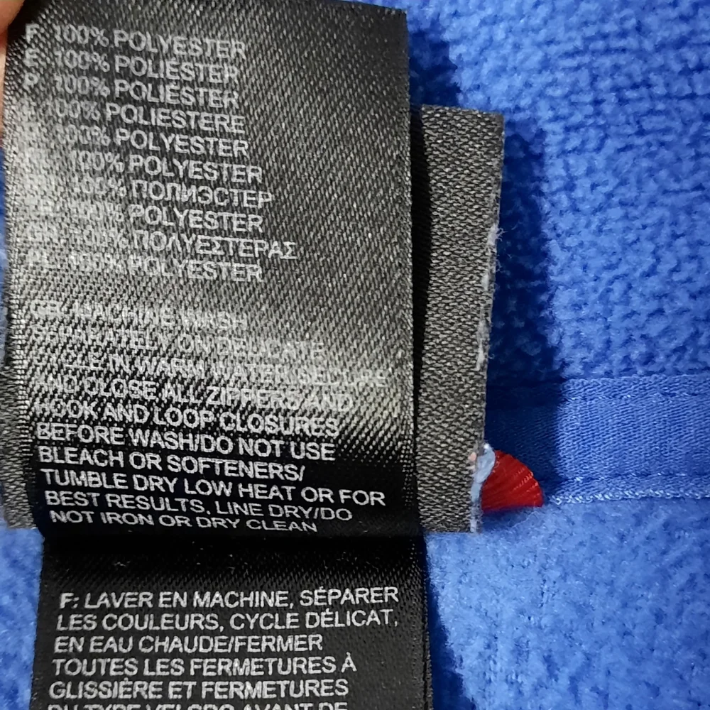 The North Face Men's Quarter Zip Sweatshirt Size Large Blue Fleece Pullover Gorp